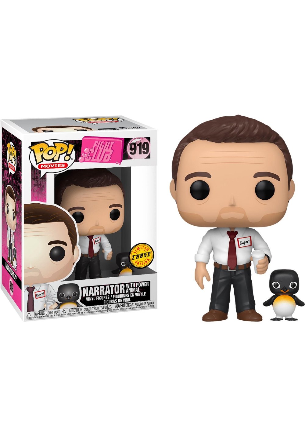 Φιγούρα Funko POP! Fight Club – Narrator with Power Animal #919 (Chase)