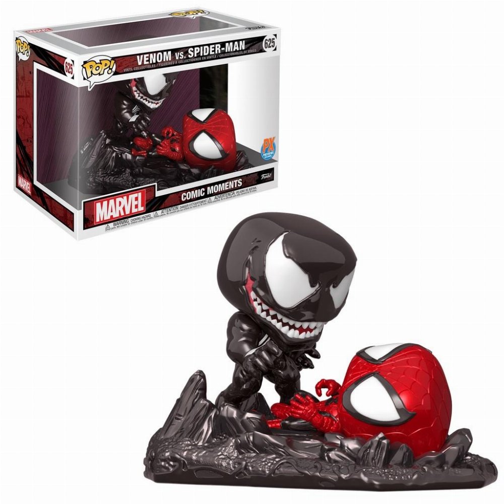 Φιγούρα Funko POP! Marvel: Comic Moments – Spider-man vs Venom (Metallic) #625 (Exclusive)
