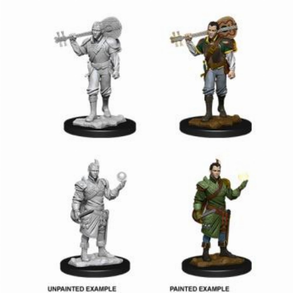 D&D Nolzur’s Marvelous Miniatures – 2x Male Half-Elf Bard