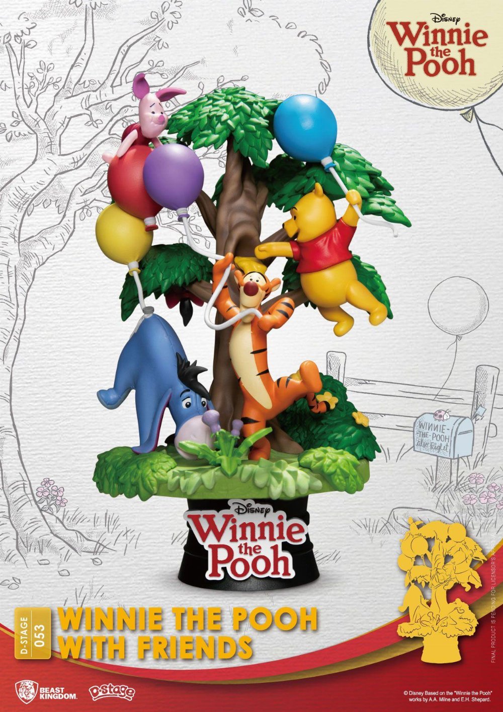 Disney: D-Stage – Winnie The Pooh With Friends Φιγούρα Αγαλματίδιο (16cm)