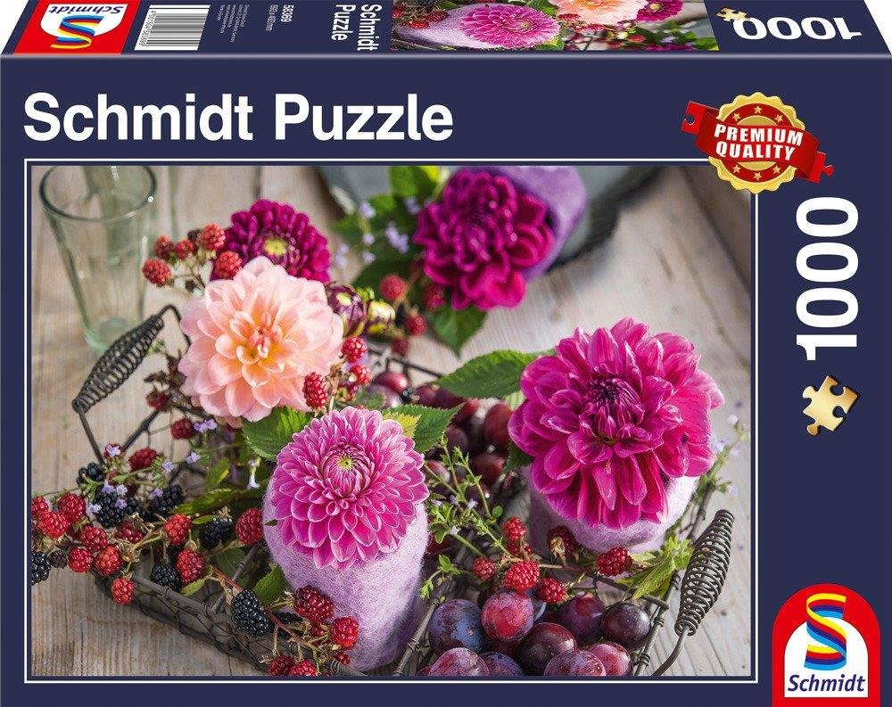 Puzzle 1000 pieces – Μούρα και Λουλούδια