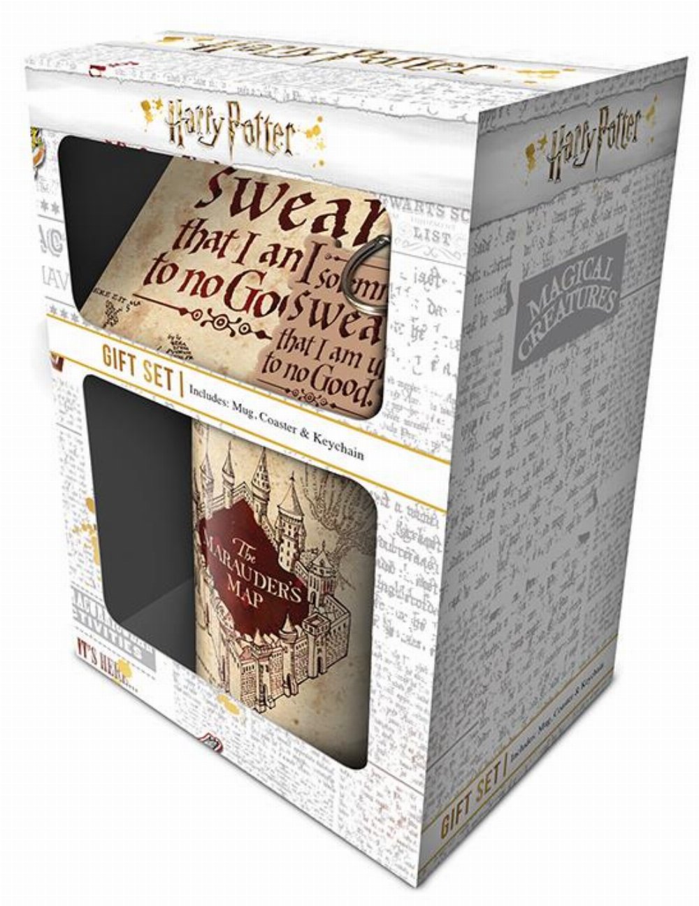 Harry Potter – Marauder’s Map Σετ Δώρου (Κούπα, Σουβέρ, Μπρελόκ)