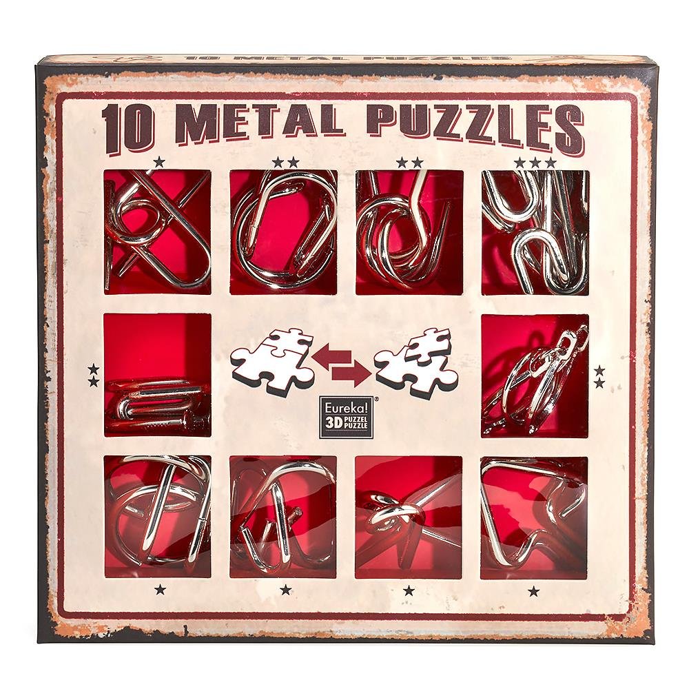 Σετ 10 Μεταλλικοί Γρίφοι (Red)