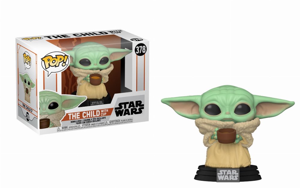 Φιγούρα Funko POP! Star Wars: The Mandalorian – The Child with Cup (Baby Yoda) #378