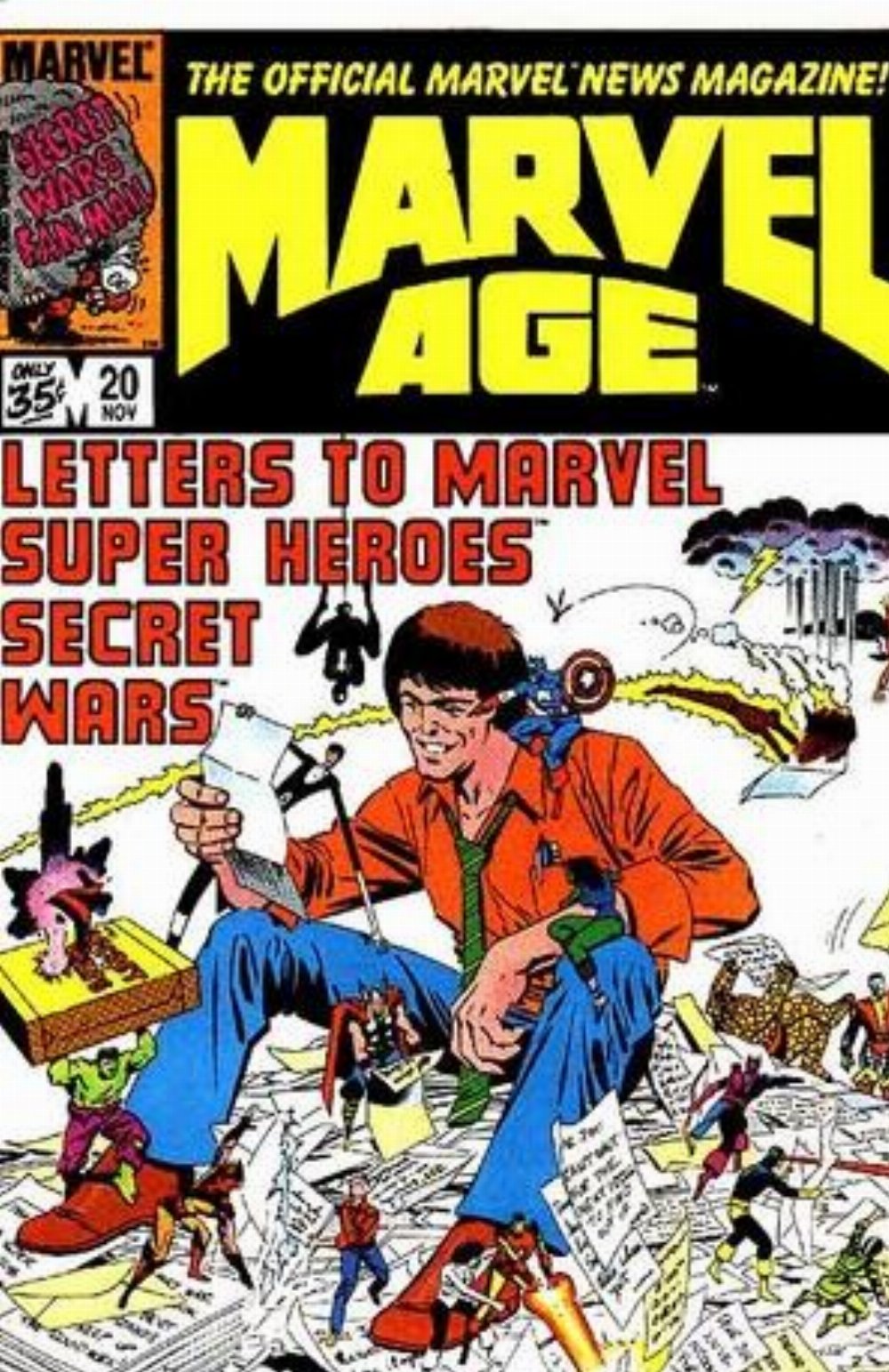 Marvel Age #20 Nov ,1984 (VG) The Official Marvel News Magazine!