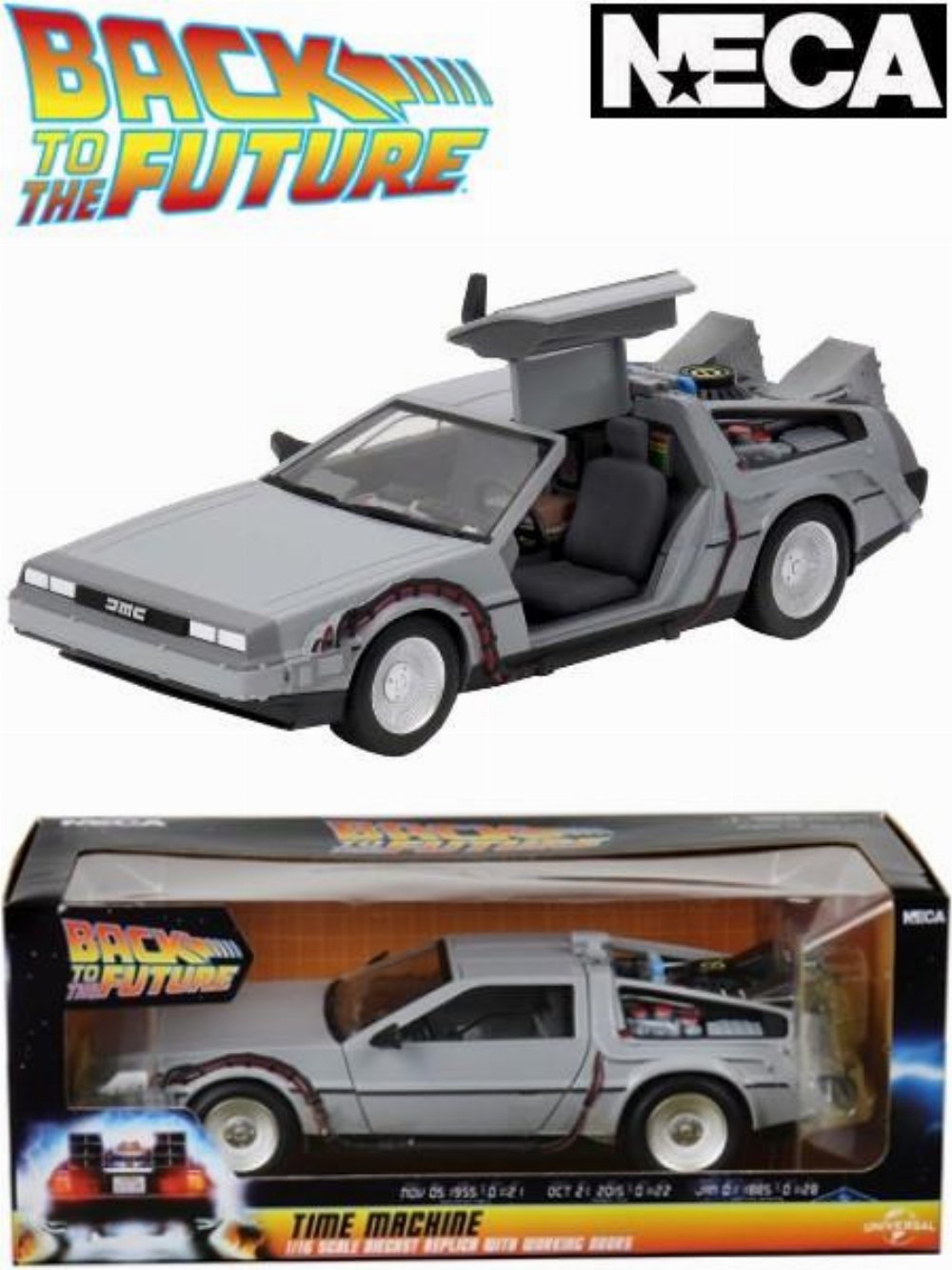 Back to the Future – Time Machine Diecast Model Figure (15cm)