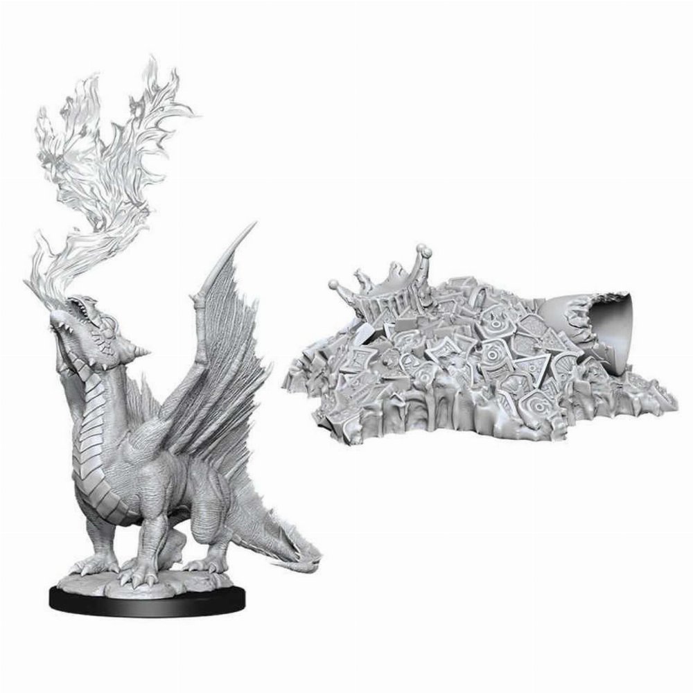 D&D Nolzur’s Marvelous Miniatures – Gold Dragon Wyrmling & Small Treasure Pile