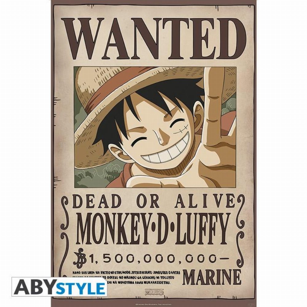 One Piece – Luffy Wanted Αυθεντική Αφίσα (91x61cm)