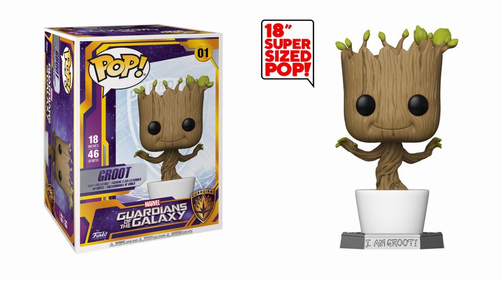 Φιγούρα Funko POP! Marvel: Guardians of the Galaxy – Dancing Groot #01 Supersized (45cm)