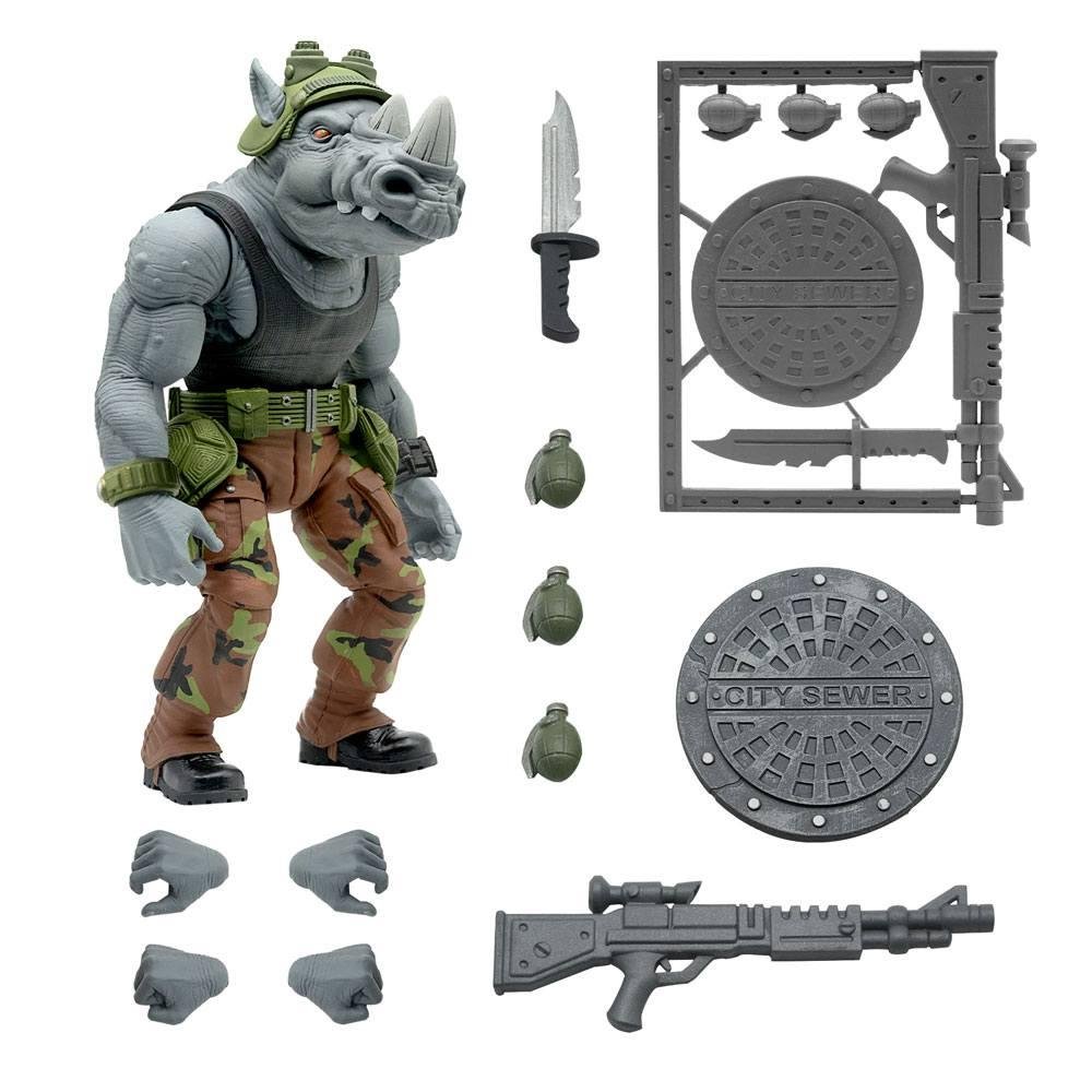 Teenage Mutant Ninja Turtles – Rocksteady Ultimate Φιγούρα Δράσης (20cm)