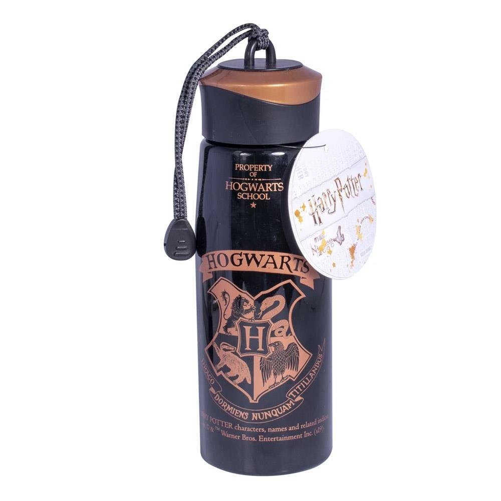 Harry Potter – Hogwarts (Glossy Black) String Travel Mug