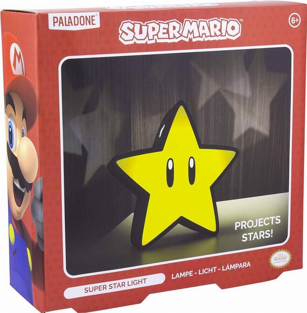 Super Mario Bros – Super Star Projection Φωτιστικό (25cm)