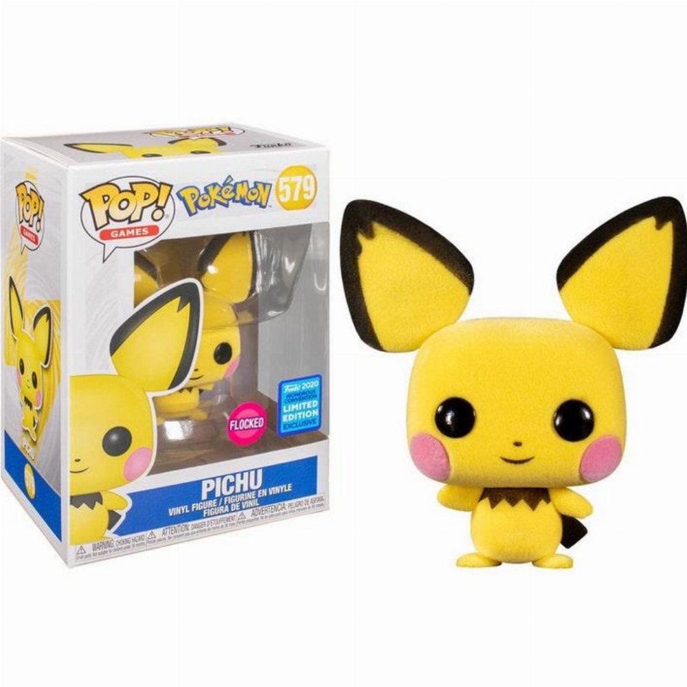 Φιγούρα Funko POP! Pokemon – Pichu (Flocked) #579 (WonderCon 2020 Exclusive)