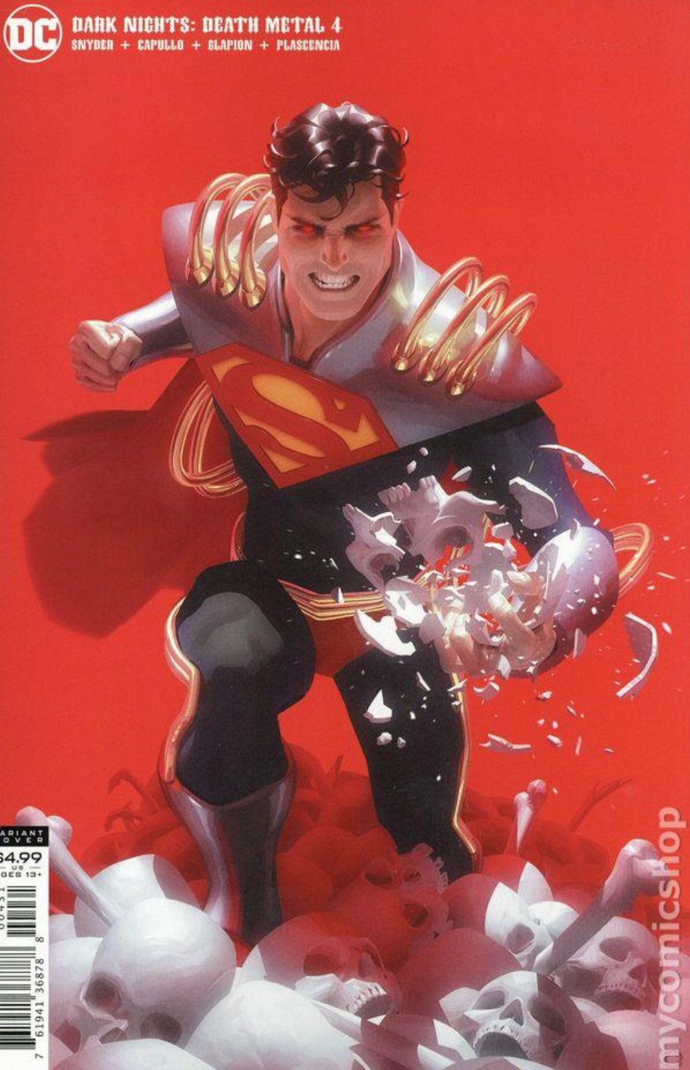 Τεύχος Κόμικ Dark Nights – Death Metal #4 (Of 7) Superboy Prime Card Stock Variant Cover
