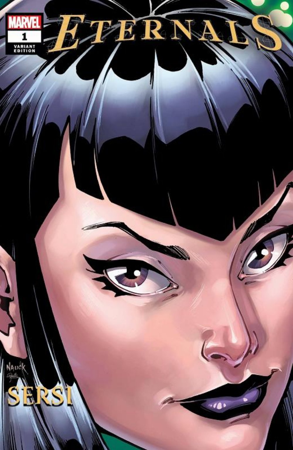 Eternals #01 Nauck Headshot Variant Cover