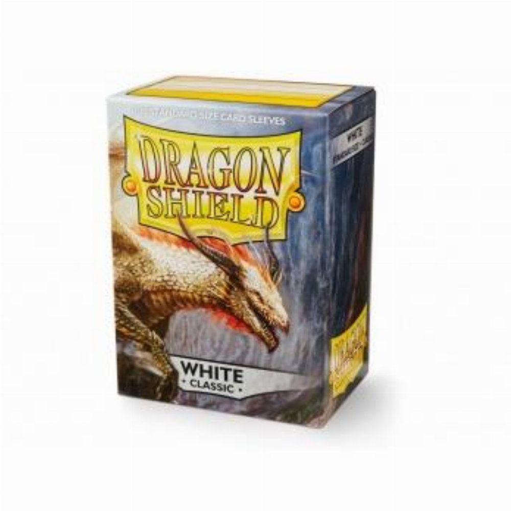 Dragon Shield Sleeves Standard Size - White (100 Sleeves)