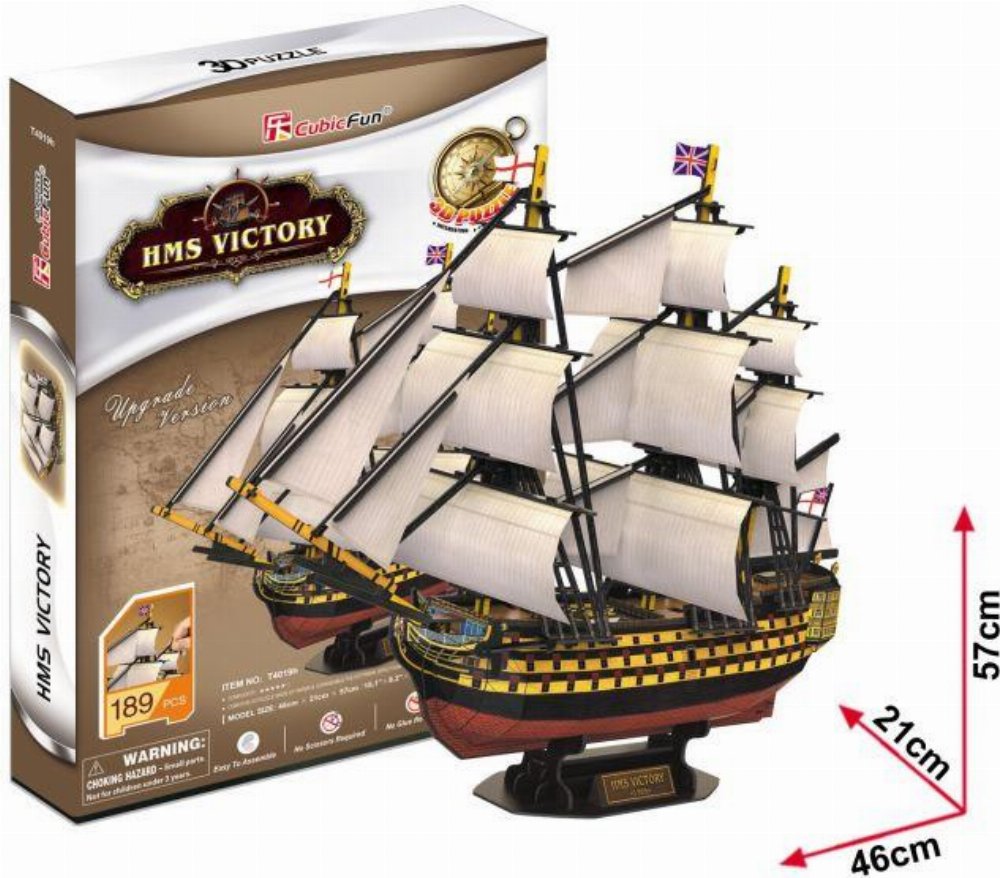 Puzzle 3D 189 pieces – HMS Victory