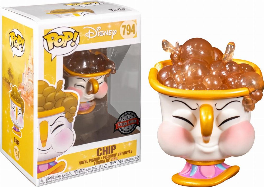Φιγούρα Funko POP! Beauty & Beast – Chip with Bubbles #794 (Exclusive)