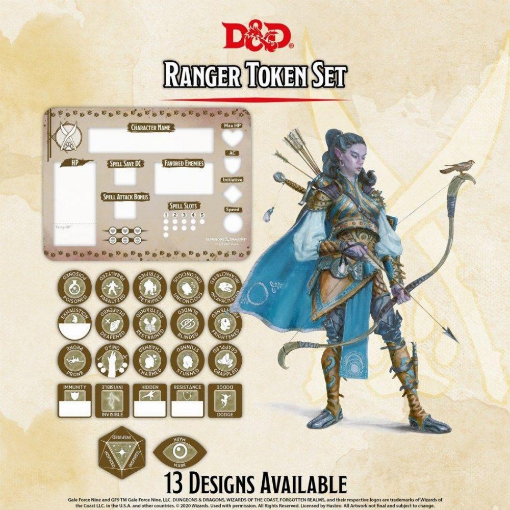 Dungeons & Dragons 5th Edition – Ranger Token Set