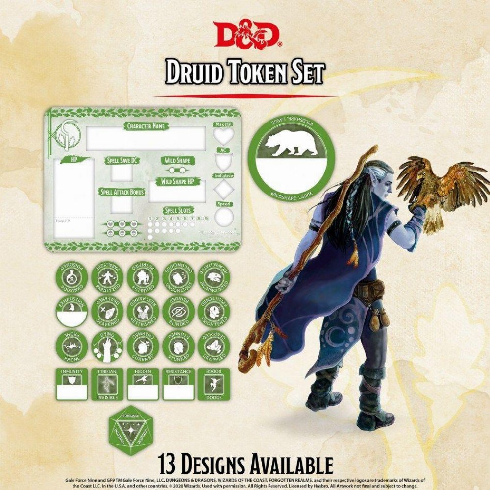 Dungeons & Dragons 5th Edition – Druid Token Set