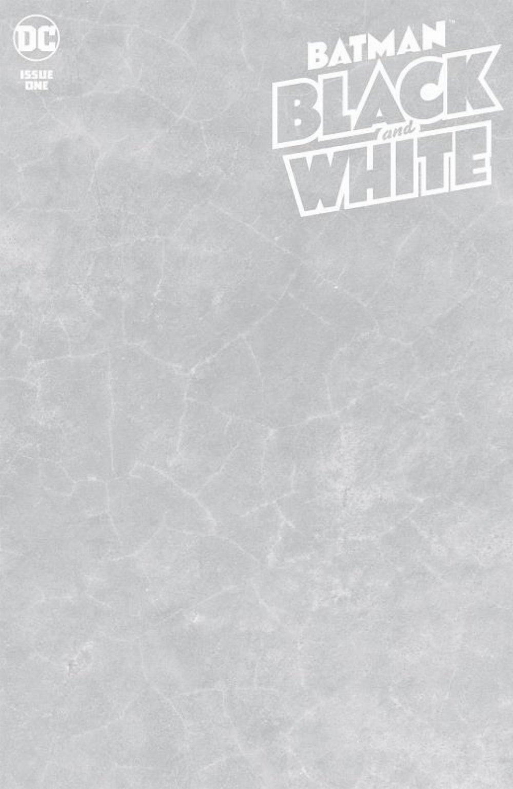 Τεύχος Κόμικ Batman Black & White #1 (Of 5) Blank Variant Cover