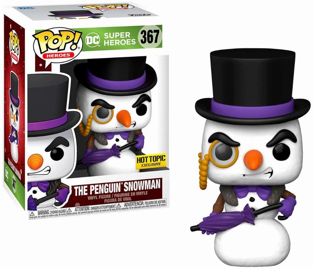 Φιγούρα Funko POP! DC Heroes: Holiday – The Penguin Snowman #367 (Exclusive)