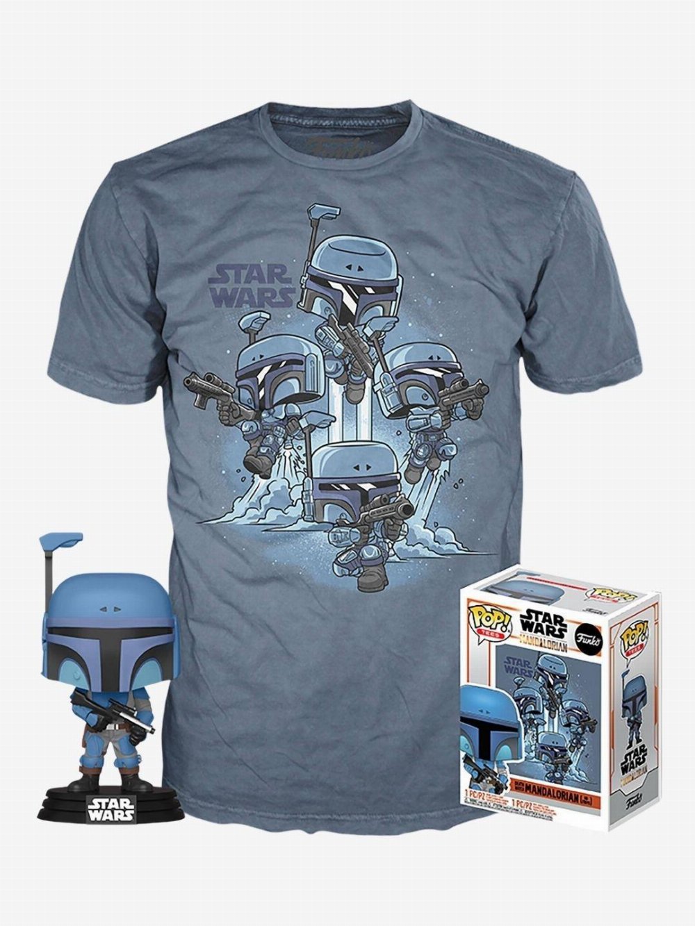 Συλλεκτικό Funko Box: Star Wars: The Mandalorian – Deathwatch Mandalorian Funko POP! with T-Shirt (L)