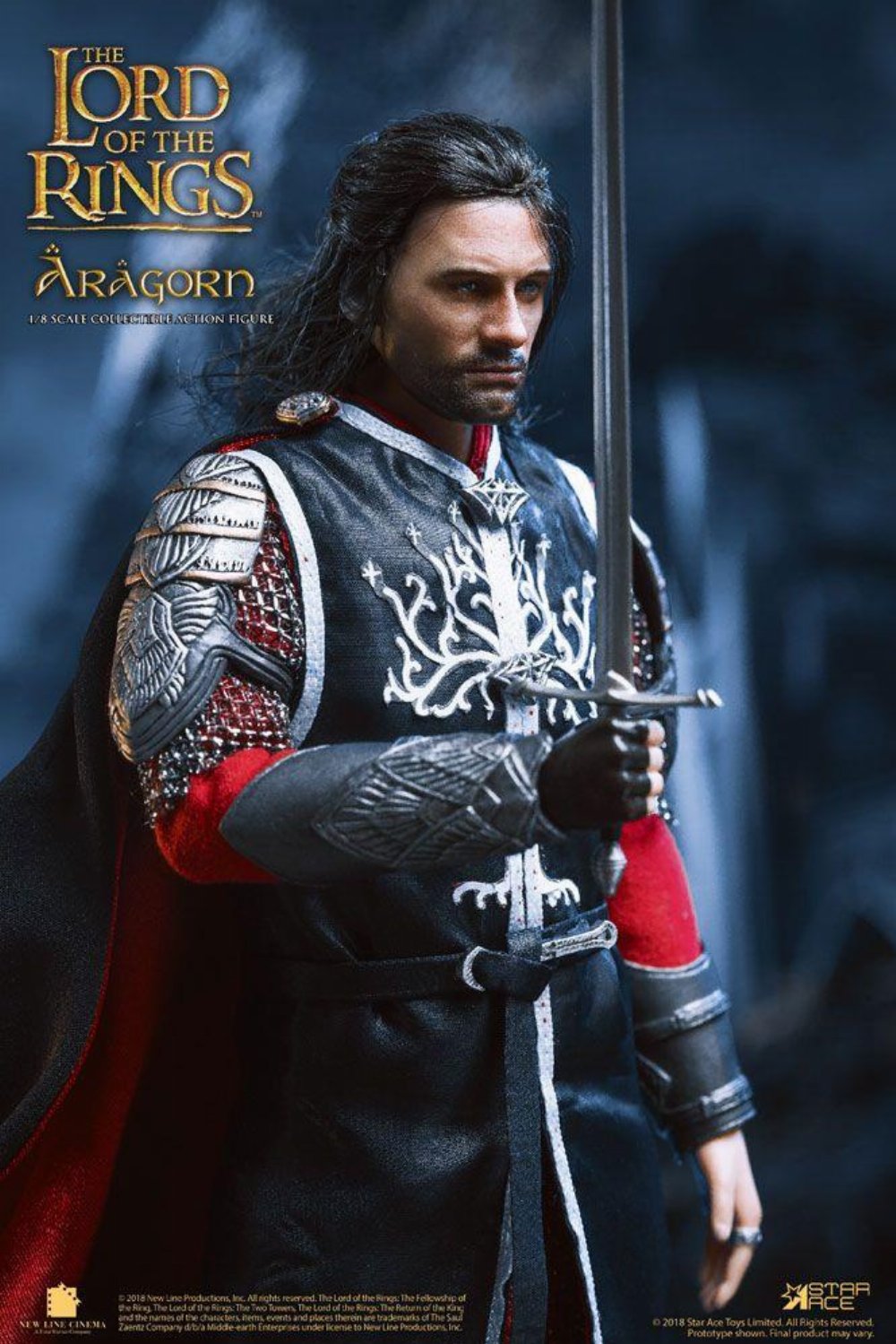 Lord of the Rings: Real Master Series – Aragorn 2.0 Φιγούρα Δράσης (23cm)