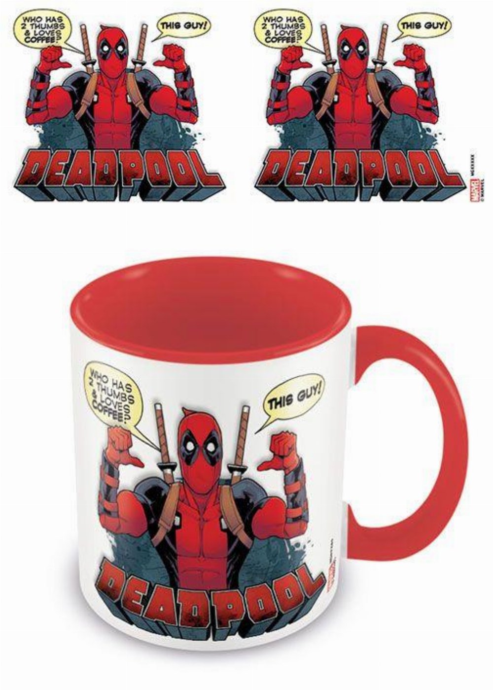 Deadpool – Thumbs Inner Coloured Κεραμική Κούπα