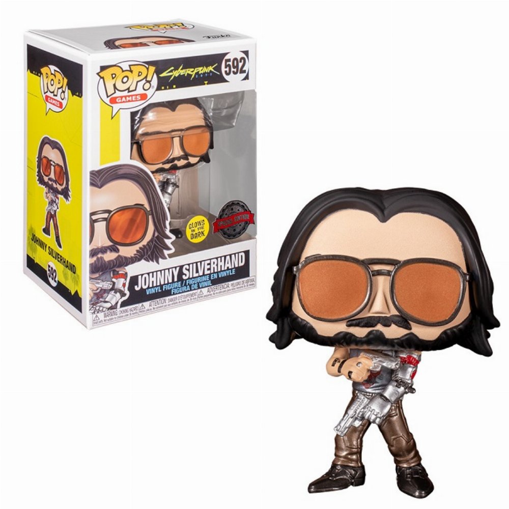 Φιγούρα Funko POP! Cyberpunk 2077 – Johnny Silverhand (GITD) #592 (Exclusive)