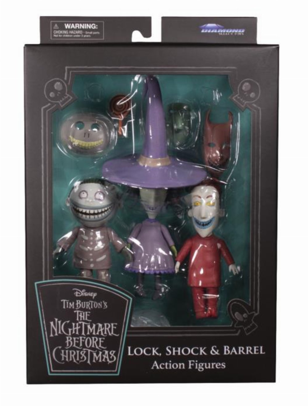 The Nightmare Before Christmas: Select – Lock, Shock & Barrel Action Figure (15 cm)