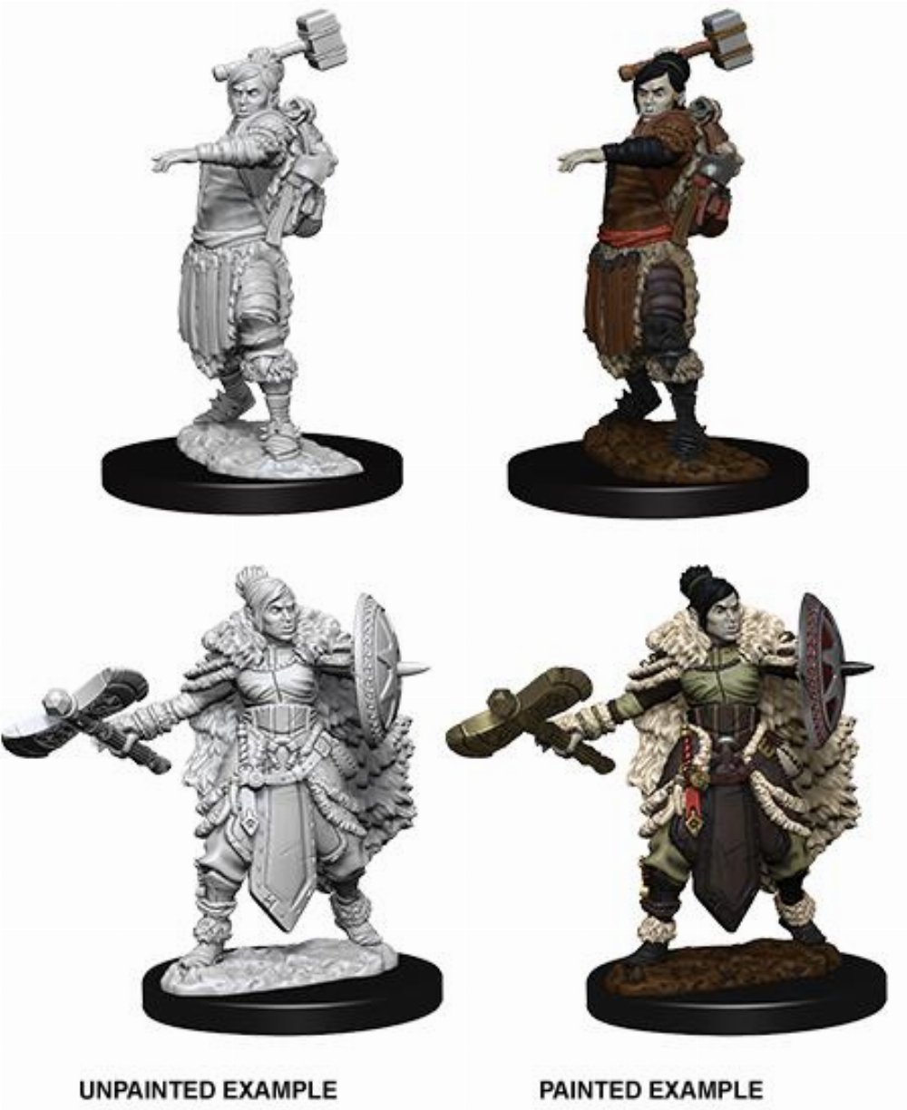 D&D Nolzur’s Marvelous Miniatures – Half-Orc Female Barbarian