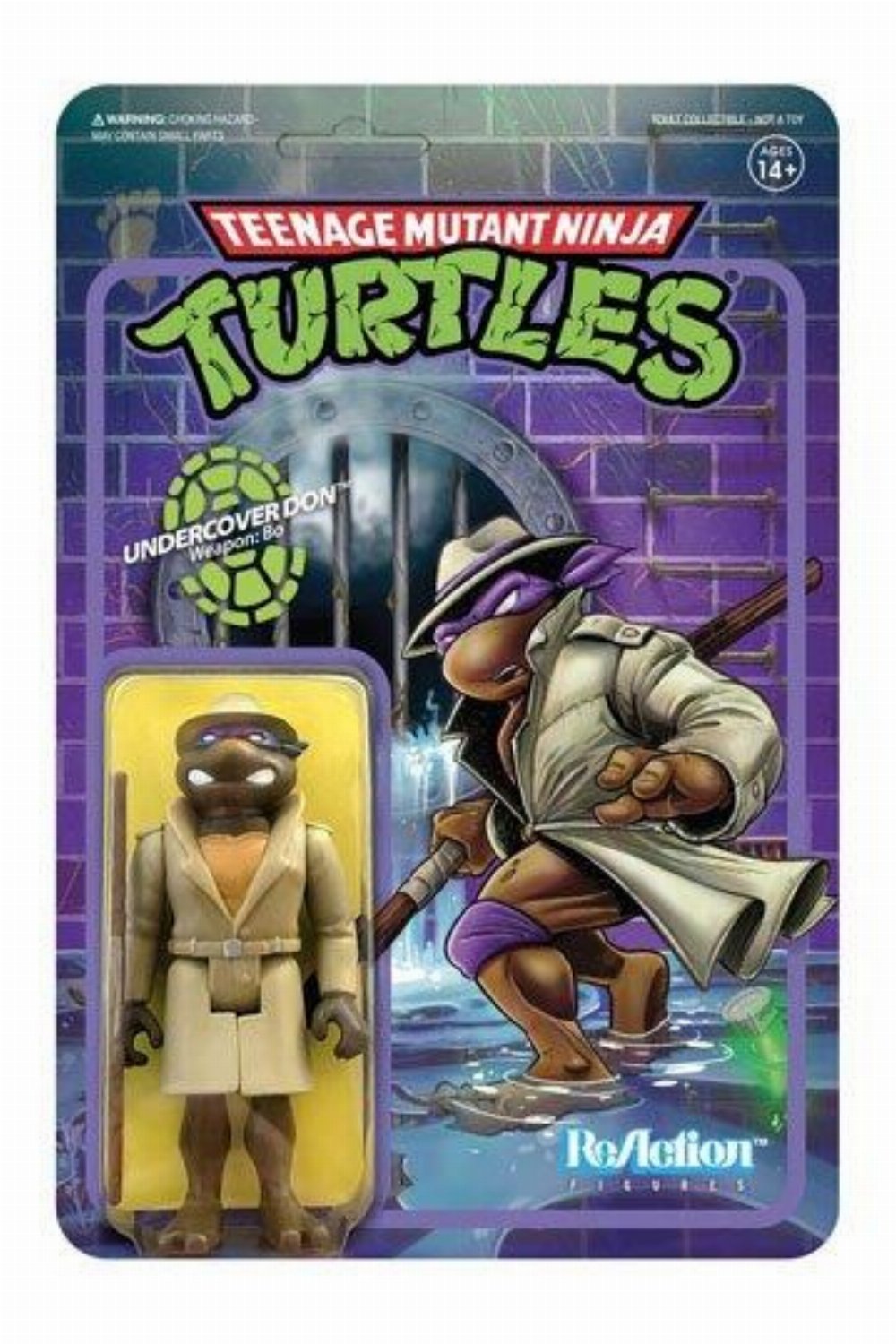 Φιγούρα Teenage Mutant Ninja Turtles: ReAction – Undercover Donatello Action Figure (10cm)