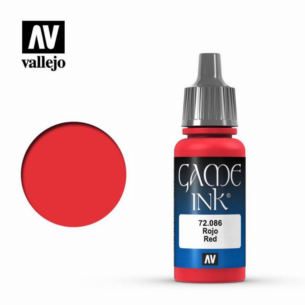 Vallejo Ink – Red Χρώμα Μοντελισμού (18ml)