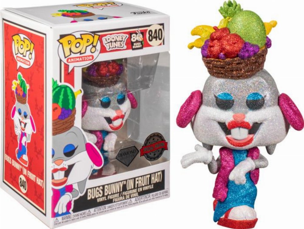 Φιγούρα Funko POP! Looney Tunes – Bugs Bunny in Fruit Hat (Diamond Collection) #840 (Exclusive)