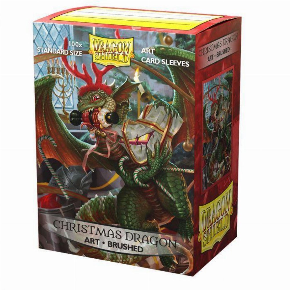 Dragon Shield Art Sleeves Standard Size – Christmas Dragon 2020 (100 Sleeves)