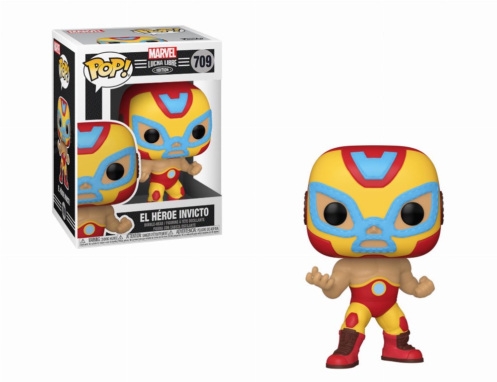 Φιγούρα Funko POP! Marvel: Lucha Libre – El Heroe Invicto (Iron Man) #709
