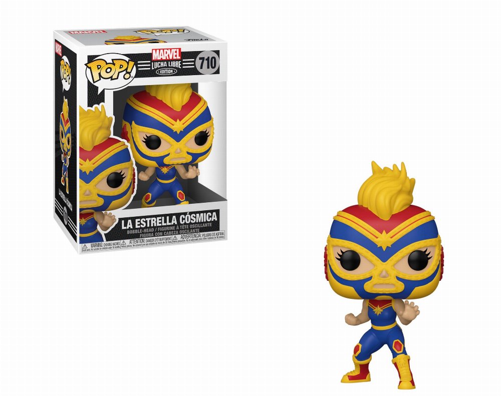 Φιγούρα Funko POP! Marvel: Lucha Libre – El Estrella Cosmica (Captain Marvel) #710