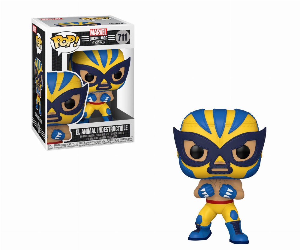Φιγούρα Funko POP! Marvel: Lucha Libre – El Animal Indestructible (Wolverine) #711