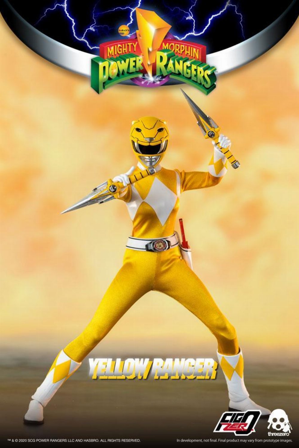 Φιγούρα Mighty Morphin Power Rangers: FigZero – Yellow Ranger Φιγούρα Δράσης (30cm)