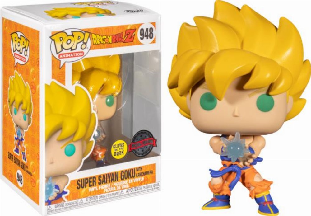 Φιγούρα Funko POP! Dragon Ball Z – Super Saiyan Goku with Kamehameha (GITD) #948 (Exclusive)