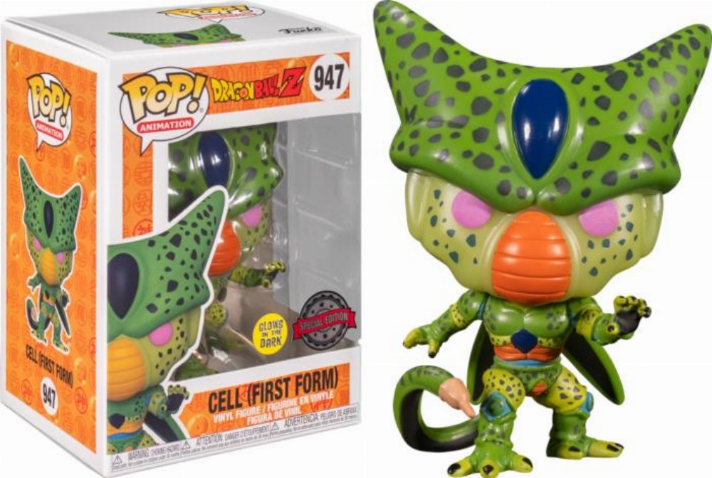 Φιγούρα Funko POP! Dragon Ball Z – First Form Cell (GITD) #947 (Exclusive)