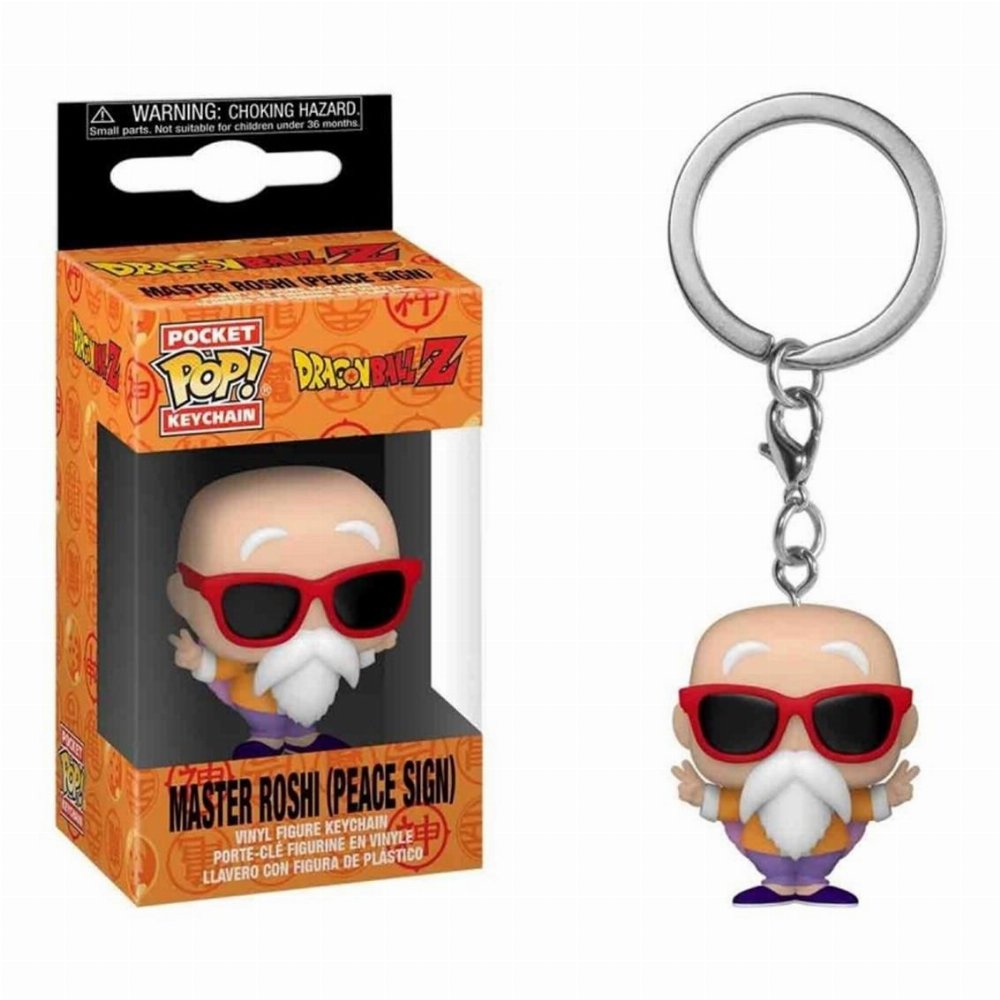 Funko Pocket POP! Μπρελόκ Dragon Ball Z – Master Roshi (Peace Sign) Φιγούρα