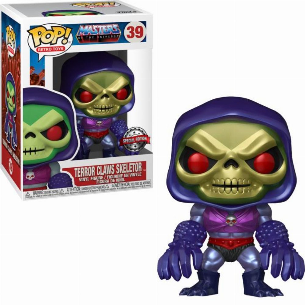Φιγούρα Funko POP! Retro Toys: Master of the Universe – Terror Claws Skeletor (Metallic) #39 (Exclusive)