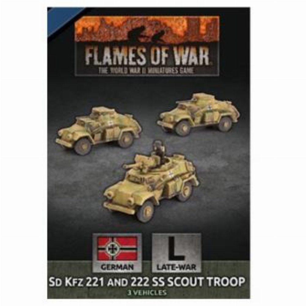 Flames of War – D-Day: Sd Kfz 221 and 222 SS Scout Troop