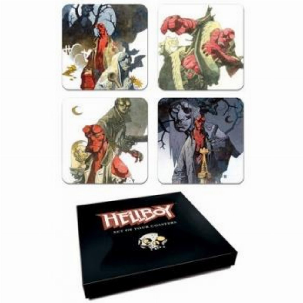 Dark Horse – Hellboy Coasters Set (Σετ 4 Σουβέρ)