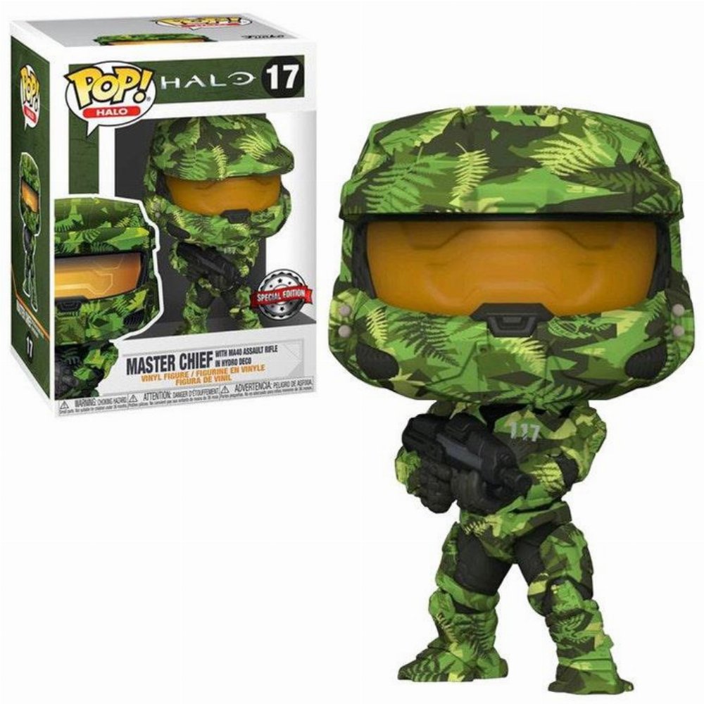 Φιγούρα Funko POP! Halo Infinite – Master Chief with MA40 Assault Rifle in Hydro Deco #17 (Exclusive)