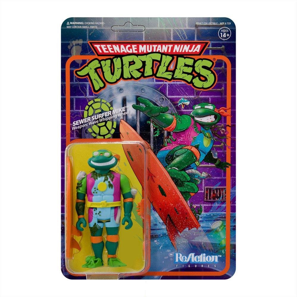 Teenage Mutant Ninja Turtles: ReAction – Sewer Surfer Michelangelo Φιγούρα Δράσης (10cm)
