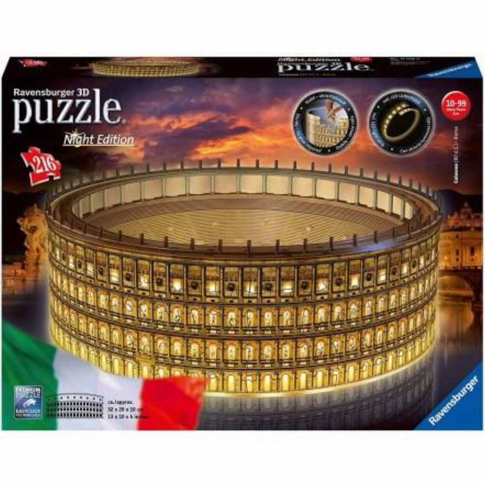 Παζλ 3D 216 MAXI κομμάτια – The Colosseum (Night Edition)