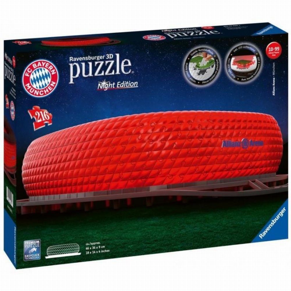 Παζλ 3D 216 MAXI κομμάτια – Bayern Munchen: Allianz Arena (Night Edition)